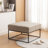 Cattibrie Leather Upholstered Square Ottoman-1863847707