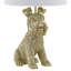 Lampe de table en résine dorée 23,5 "avec abat-jour Schnauzer-294712615-294712609