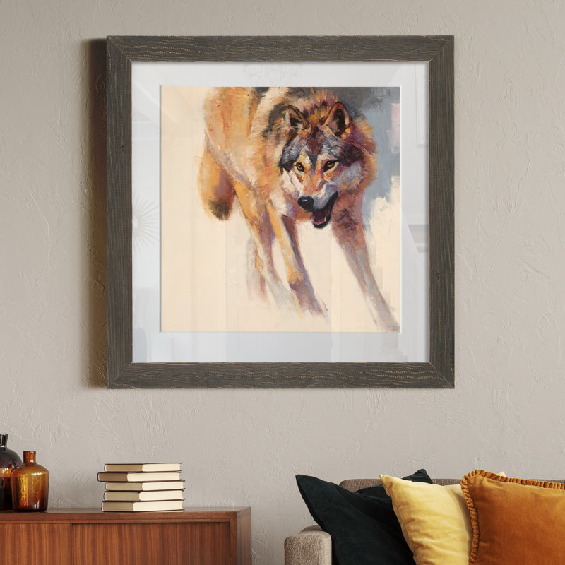 Circlet IV - Cadre photo, reproduction d'art sur papier, H 27,5 po x l 27,5 po x P 1,5 po, Encadré gris