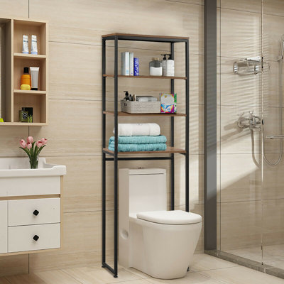 Rangement au-dessus de la toilette l 23,5 po x H 69,5 po x P 9,5 po