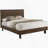 Hemlock Warm Brown Queen Platform Panel Bed