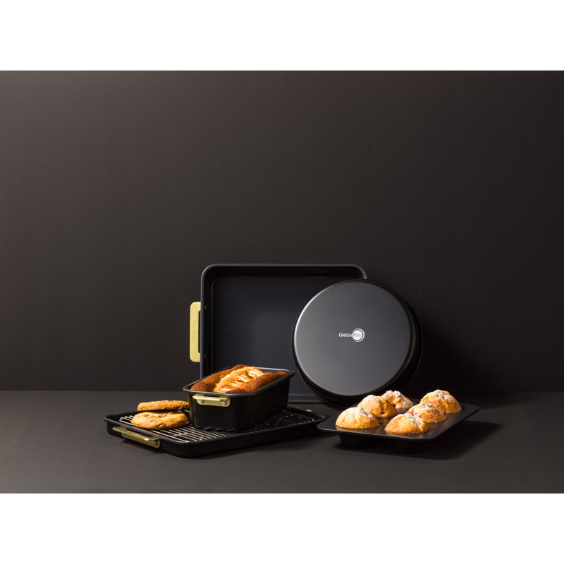 GreenPan Padova Reserve 5 Piece Non-Stick Bakeware Set, Black