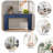Modern Console Table With Oval Top, 2 Drawers And Fluted Design-2054249500