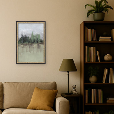 «Serene Forest Reflection» par Lori Ann Folz, reproduction d'art sur toile encadrée