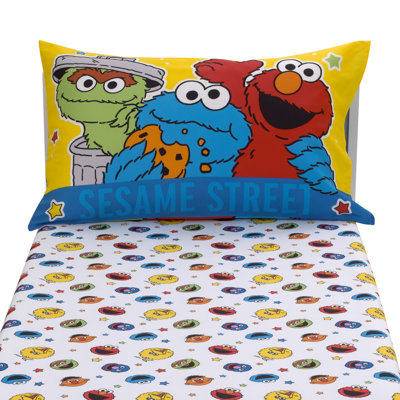 NoJo Sesame Street Come and Play 2 Piece Toddler Sheet Set