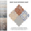 Riga 24" x 22" Ceramic Patterned Wall & Floor Tile