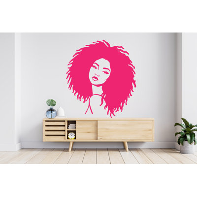 Afro Woman Wall Decal – Feminist Vinyl Wall Art For Bedroom & Living Room