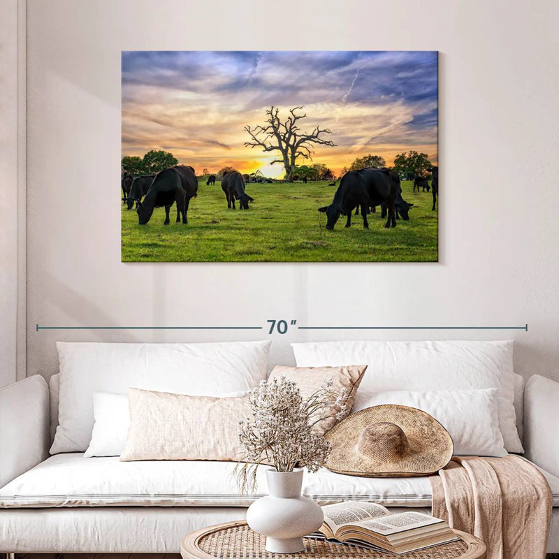 Brampt Grazing Aberdeen Angus, 30" H x 45" W