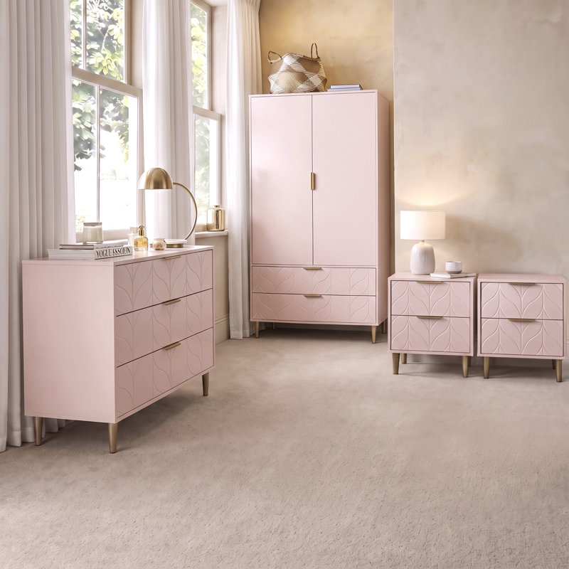 Adams Bedroom Set, Pink