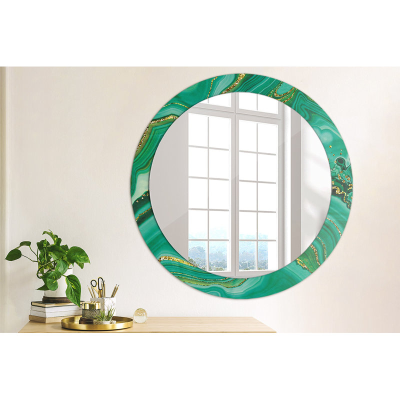 Huldar Glass Flat Wall Mirror, 80cm H x 80cm W