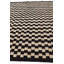 Tapis noir et blanc Mulloy