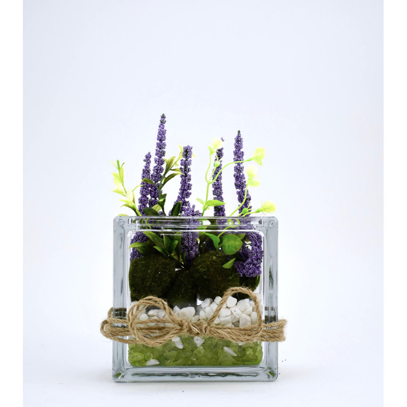 Pot de fleurs en verre