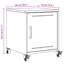 Preslei 36cm W Steel Bedside Table-1634564703-1642976645