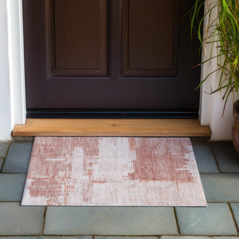 Kaylani Washable Abstract Indoor / Outdoor Rug, Rectangle 1'8" x 2'6"