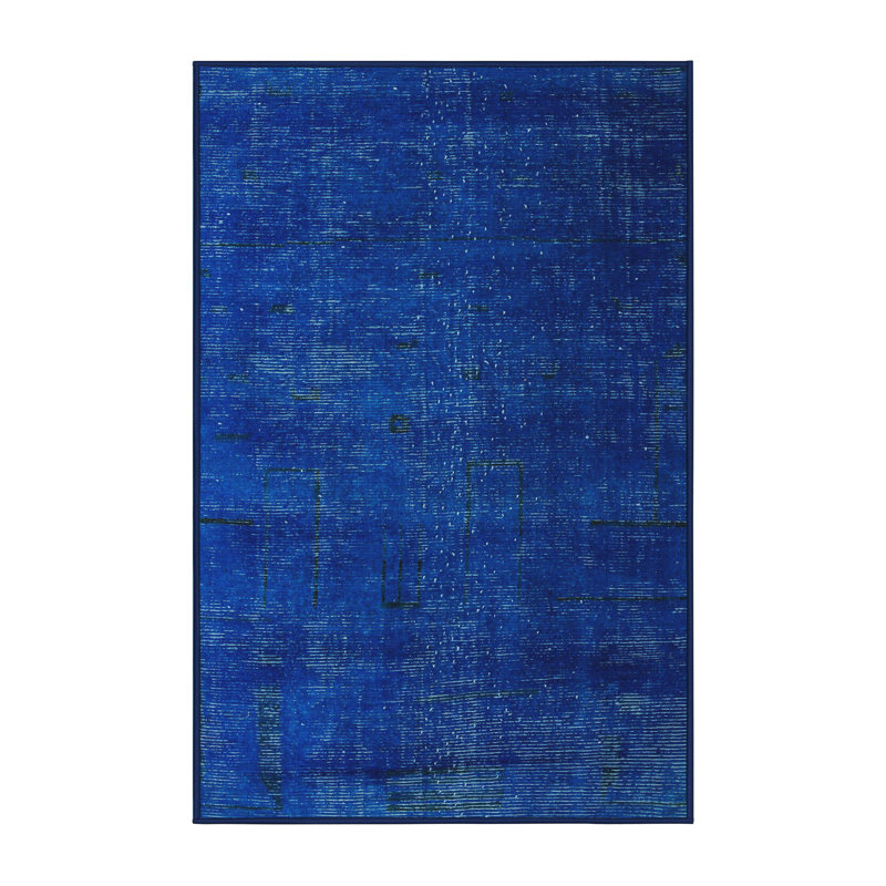 Tapis décoratif multicolore à motif abstrait, Tapis de couloir 2 pi x 5 pi