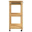 Kitchen Trolley MONZA 84X40x90 Cm Solid Wood Pine-2096108389