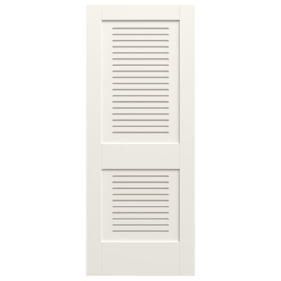 2 Panel Primed MDF Interior Door Slab Full Modern Ventilated Panel