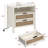 2-drawer Boho Rattan Nightstand With Power Outlet-501342381