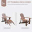 Chaise Adirondack pliante en bois Sharnequa