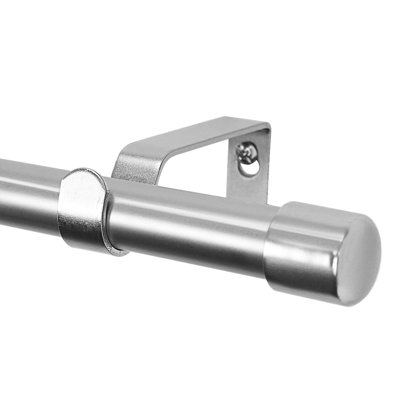 Pizano 100% Steel Single Curtain Rod