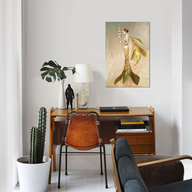 « lily of the valley », impression sur toile tendue, H 40 po x l 26 po x P 1,5 po