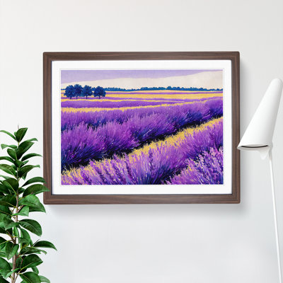 Watercolour Lavender Field Vol.3 - Single Picture Frame Print