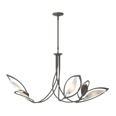 Lustre géométrique unique à 5 lumières Aérien