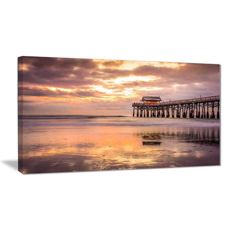 « cacao beach floride », reproduction de photo sur toile tendue, H 28 po x l 60 po x P 1,5 po