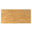 Table de salle à manger en bois d'hévéa naturel de 70,28 po, table de cuisine rectangulaire en bois massif avec pieds ronds épais, table de salle à manger robuste robuste au fini naturel naturel pour la cuisine, la salle à manger et le restaurant