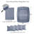 Southshore Fine Linens Vilano Springs Extra Deep Pocket 6-Piece Sheet Set, Ultra Soft Double-Brushed 110 GSM Microfiber Bedding, 21-Inch Deep Pocket, 4 Pillowcases, King, Slate Blue-86340212-86340241