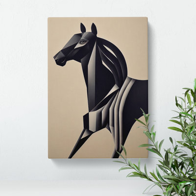 Horse Abstract No.3 - Wrapped Canvas Print