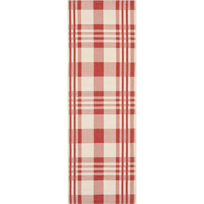 Courtyard Performance Plaid Indoor/Outdoor Area Rug