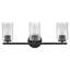 3-Light Bath Vanity Fixture with Clear Ribbed Glass-1208007040