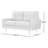 Faux Leather Square Arm Loveseat-81892249-118588785
