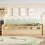 Lit double en bois massif pour enfants avec garde-corps pleine longueur pour enfants-174457120-174457122