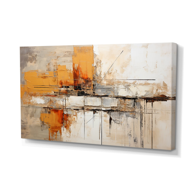 Décoration murale Orange Impressions II - Collages abstraits