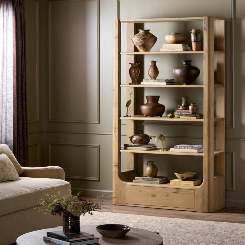 Lloyd Bookcase-Aged Natural Oak, Aged Natural Oak