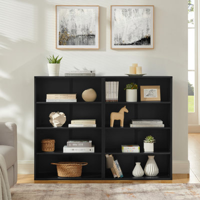 Multifunctional Cd Media Storage, 8 - Layer Double Bookcase, Detachable, 4 Shelves, High Density , Storing Adjustable Cabinets, Material, Long Term Use