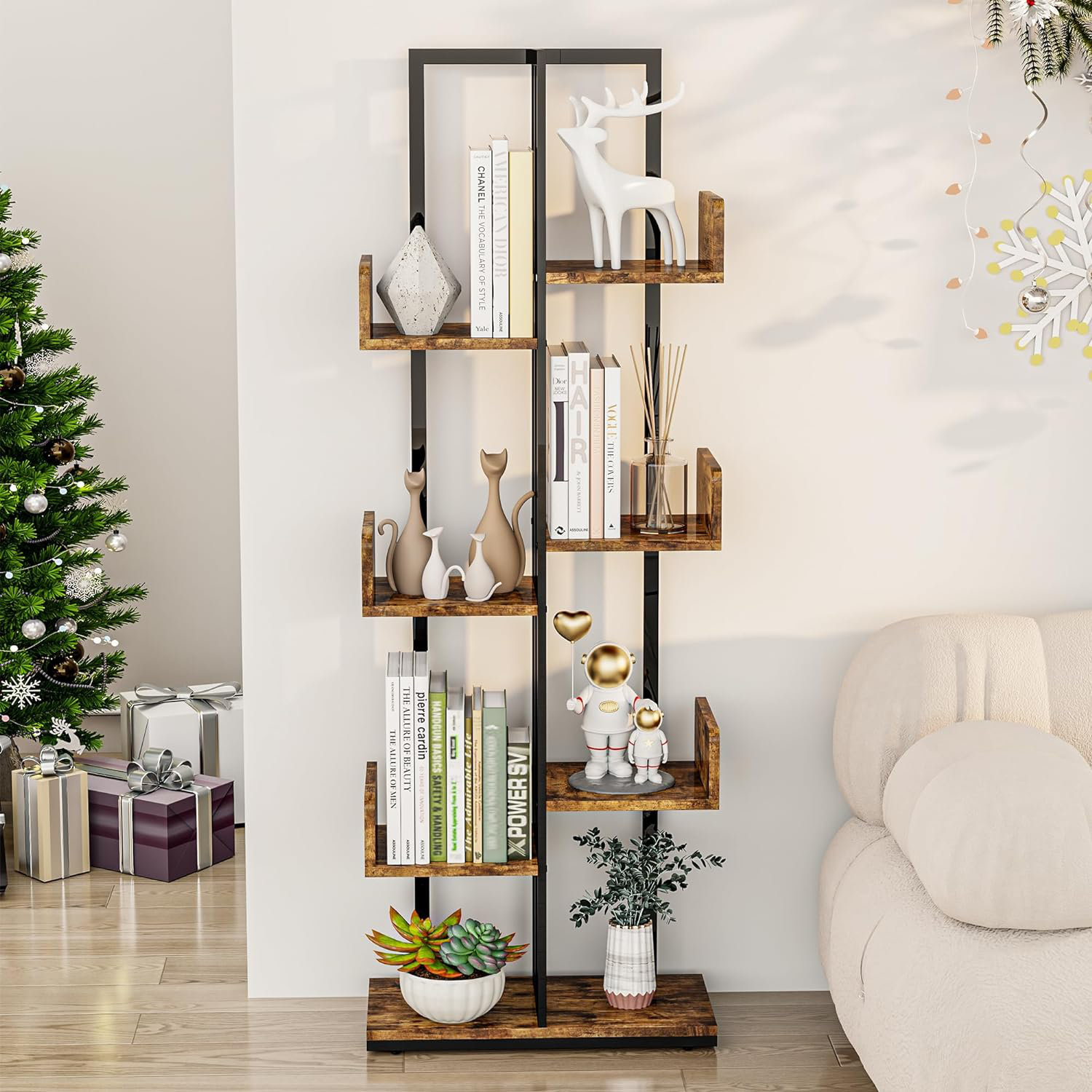 17 Stories Syliss Geometric Bookcase | Wayfair