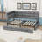 Twin Upholstered Daybed with Charging Station, LED Lights, and Storage Drawers-202049399