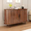 Buffet cannelé avec porte tambour coulissante