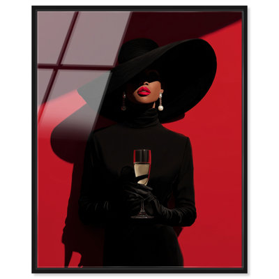 «Bloodwood Beauty I», art mural encadré à l'acrylique par Notoriart, cadre noir, 24 x 30