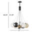 Luminaire suspendu sphère 12 lumières Celica-1227799130