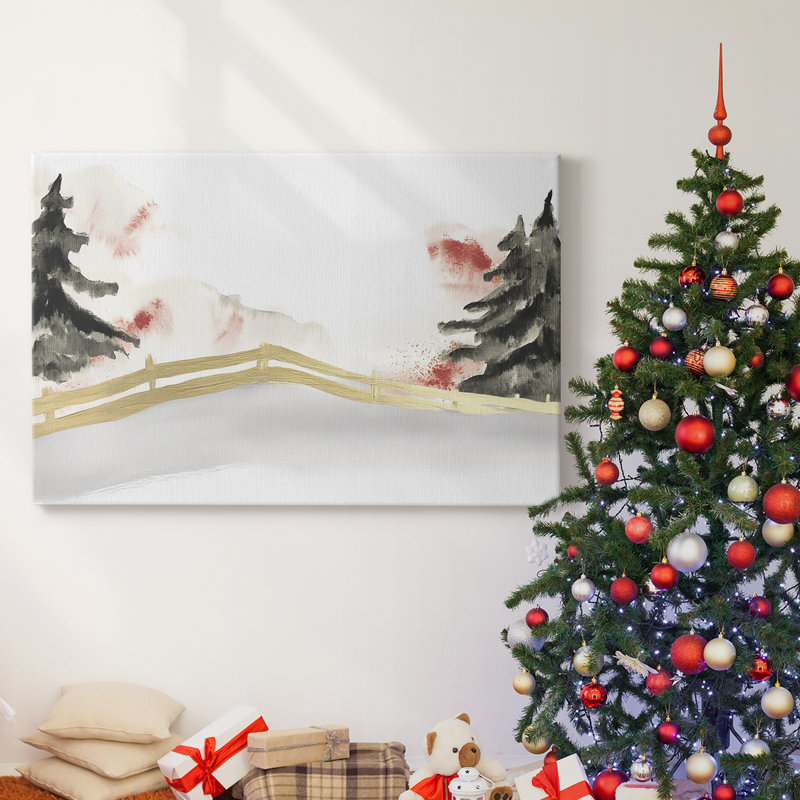 Christmas Holiday Arts - Toile tendue avec châssis, H 12 po x l 18 po