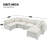 130*65" Modern Modular Cloud Sofa Bed-966918465