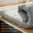 Japanese Futon Mattress, Full Size, 3.5" Foldable Floor Mattress & Sleeping Pad, Grey-1528549403