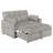 Light Grey Tufted Cushion Pull-Out Sleeper Sofa Bed-1435585339