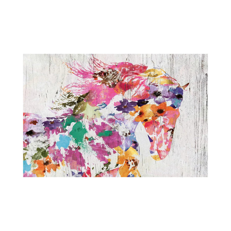 "Splash Of Colors" par Irena Orlov - reproduction d'art sur toile tendue, H 26 po x l 40 po x P 1,5 po