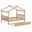 Lit en bois avec couchette-517957874