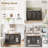 Canvas Laundry Room Organizer with Wheels